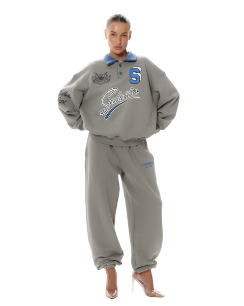 Свитшот-поло College S Suborbia, цвет: grey, 05655 купить онлайн