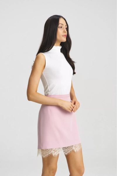 Юбка с кружевом Pink Erist store, цвет: розовый, НФ-00002005 купить онлайн