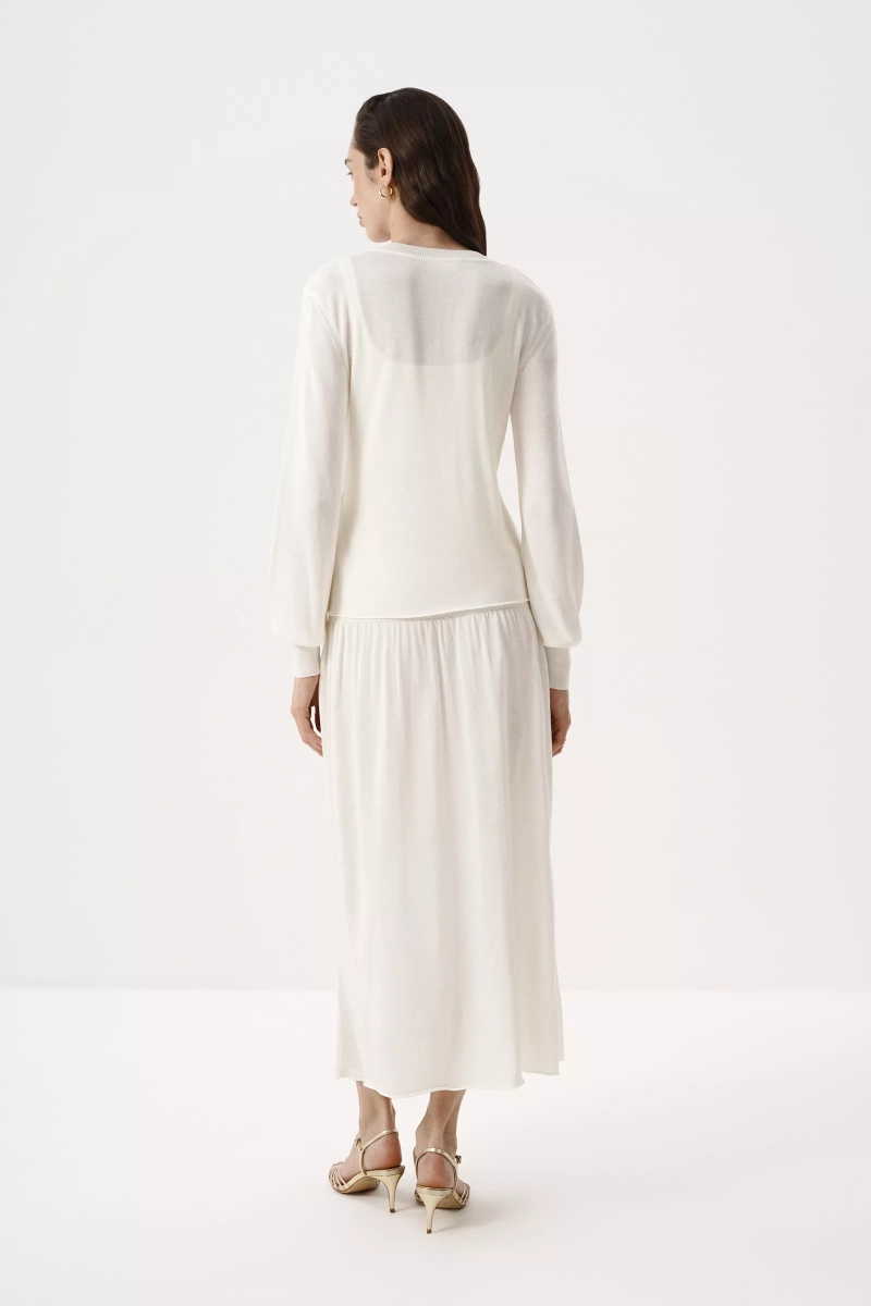 Кардиган из лиоцелла и шерсти Charmstore, цвет: молочный, 305-588119-111 купить онлайн