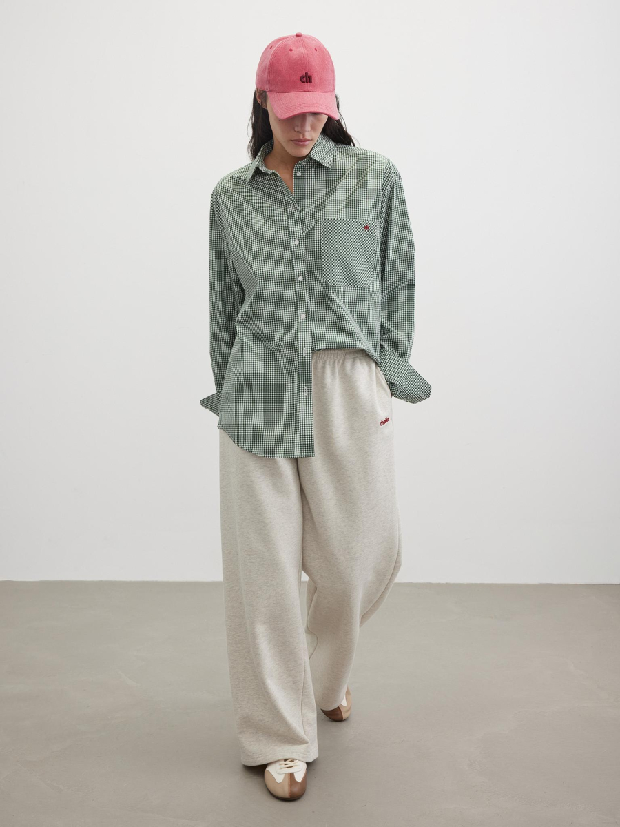 Рубашка в клетку Chaika, цвет: зеленый, SS26BL03-180 купить онлайн