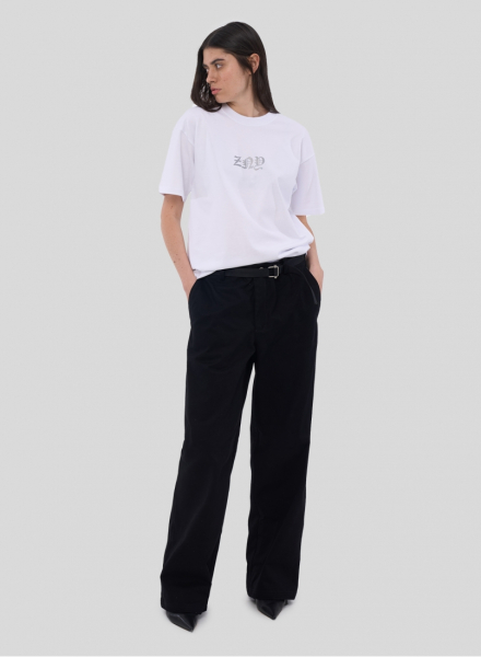 Футболка ZNY GOTHIC LOGO ZNY, цвет: белый, T-GOTHICLOGOSS25-WHT купить онлайн