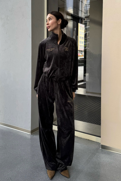 Свитшот из велюра BROWN Label .B, цвет: BROWN, Tp.02.3.3021.1025BRN купить онлайн