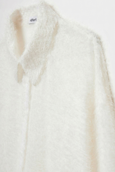 Рубашка с пушистой фактурой REFERT, цвет: молочный, 12-3350/2-2511 купить онлайн