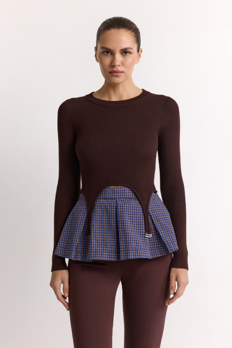 Джемпер с баской