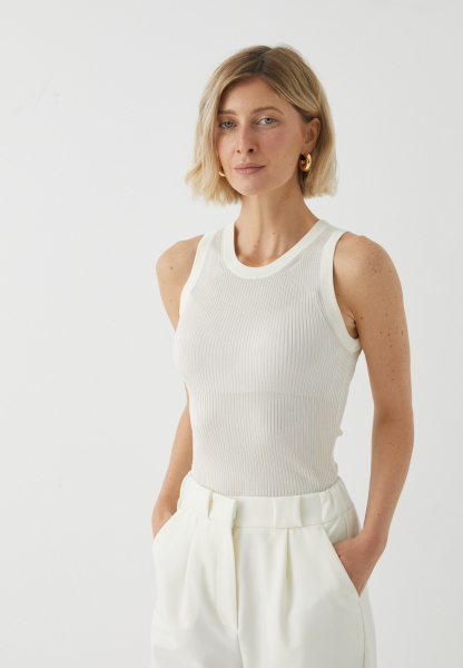 Топ-майка из вискозы Marou, цвет: молочный, Mar3_2526 купить онлайн