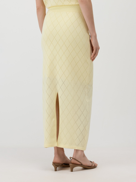 Юбка с перфорацией Conso, цвет: Желтый, KUL 260742 - желтый купить онлайн