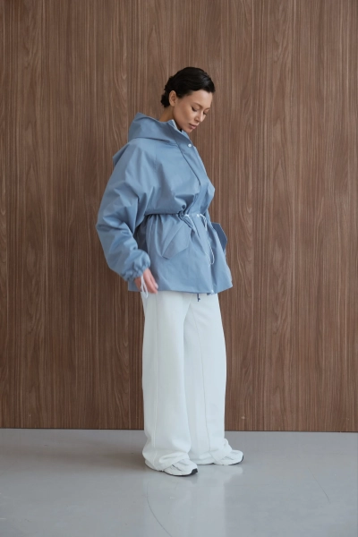 Парка на затяжках Мини, цвет: индиго, НФ-00000488 купить онлайн