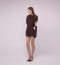 Платье DARK BROWN PELERINE Trimpol, цвет: коричневый 00-00000310 |новая коллекция купить онлайн