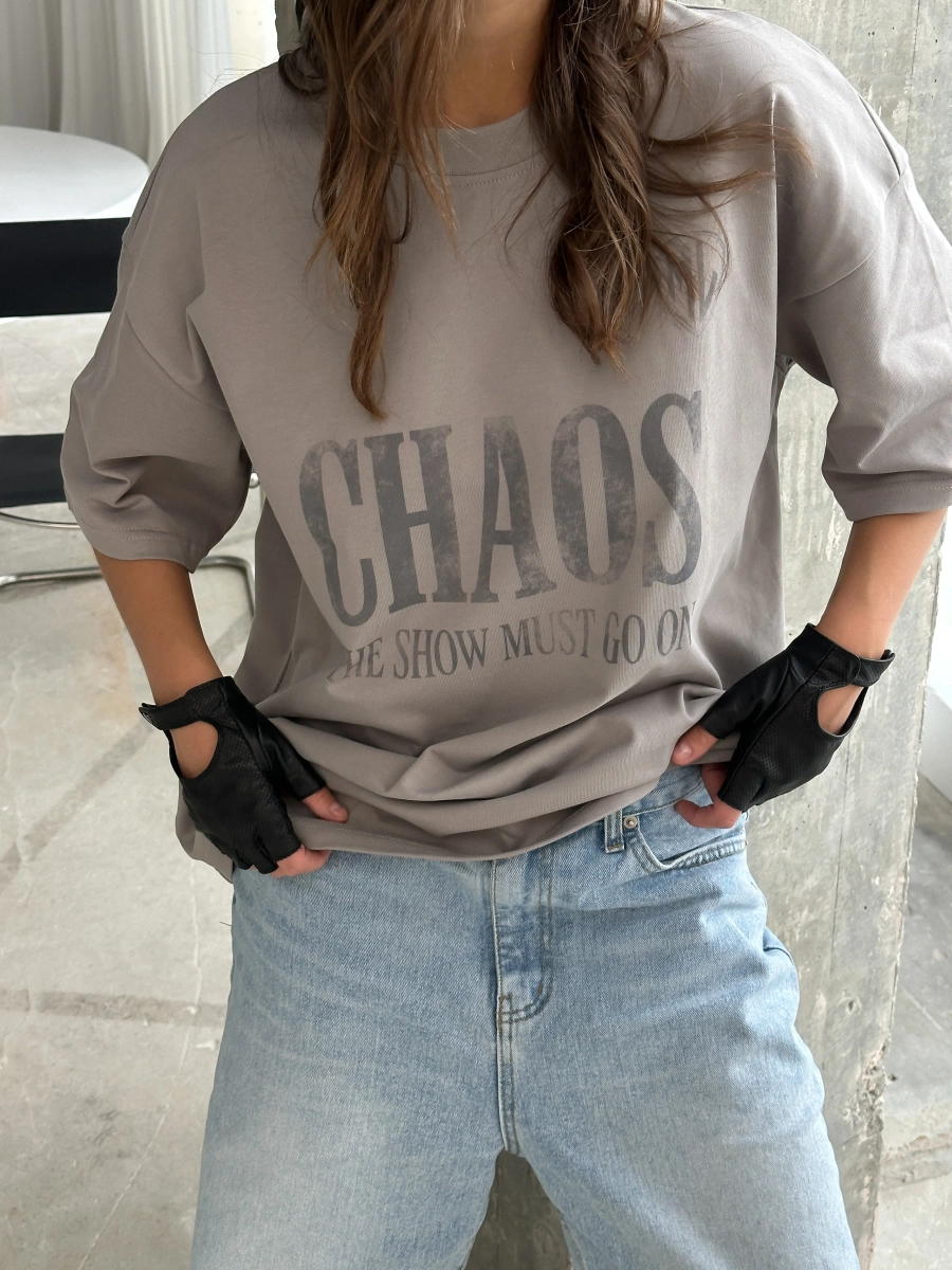 Футболка "CHAOS" MIARTLAND, цвет: серый, НФ-00000761 купить онлайн