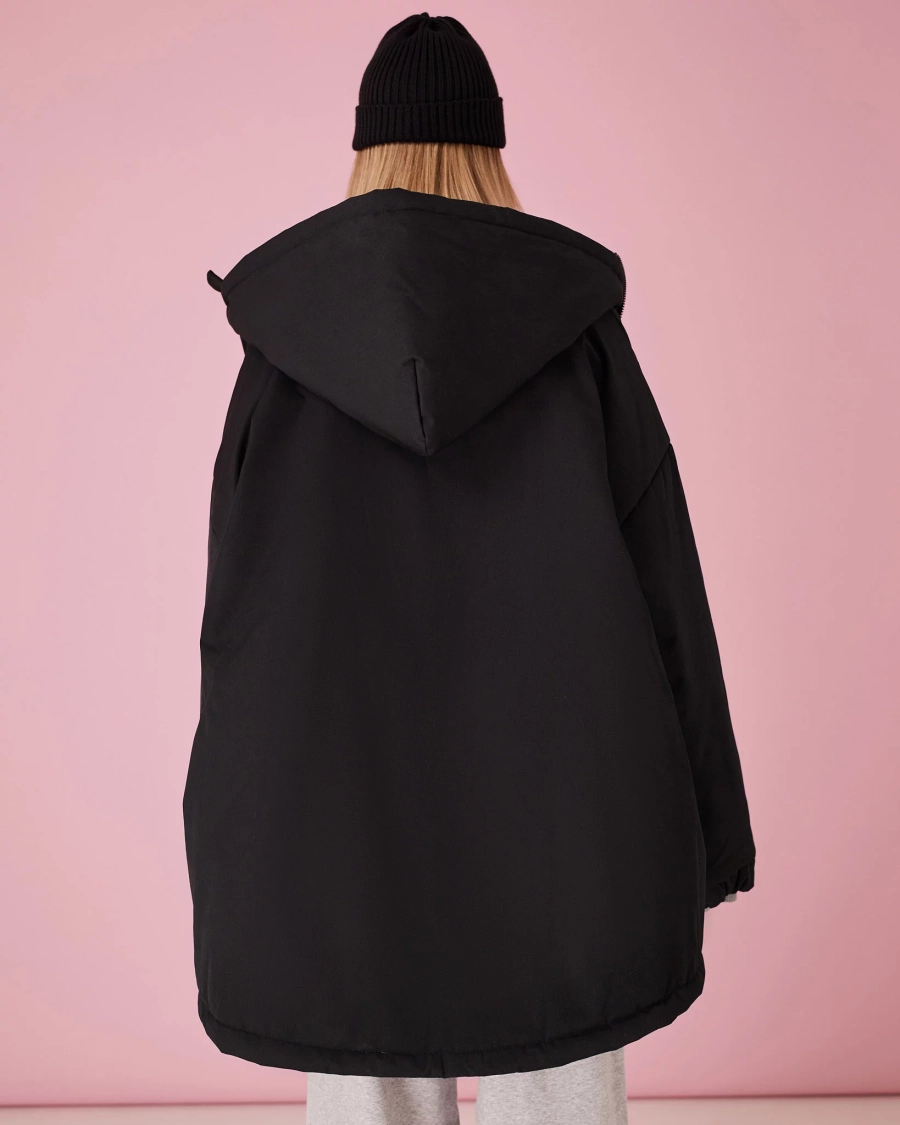 Бомбер черный зима TABOO, цвет: Черный, Bmblack купить онлайн