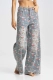 Джинсы Floral Blue
