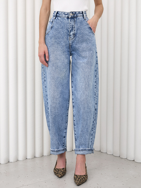 Джинсы-баллон I.B.W., цвет: голубой, TR036 купить онлайн