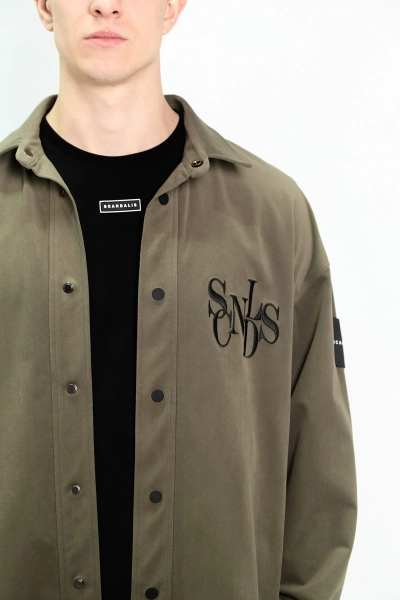 Рубашка вельвет SCANDALIS, цвет: хаки, Рвел003а купить онлайн