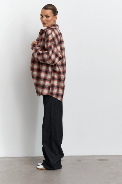 Рубашка в клетку оверсайз