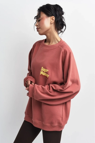 Свитшот винтажный Erist store, цвет: терракотовый, НФ-00003405 купить онлайн