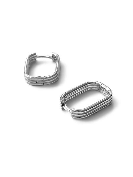 Серебряные серьги «Параллельный» SBLESKOM, цвет: серебро, 11787 купить онлайн