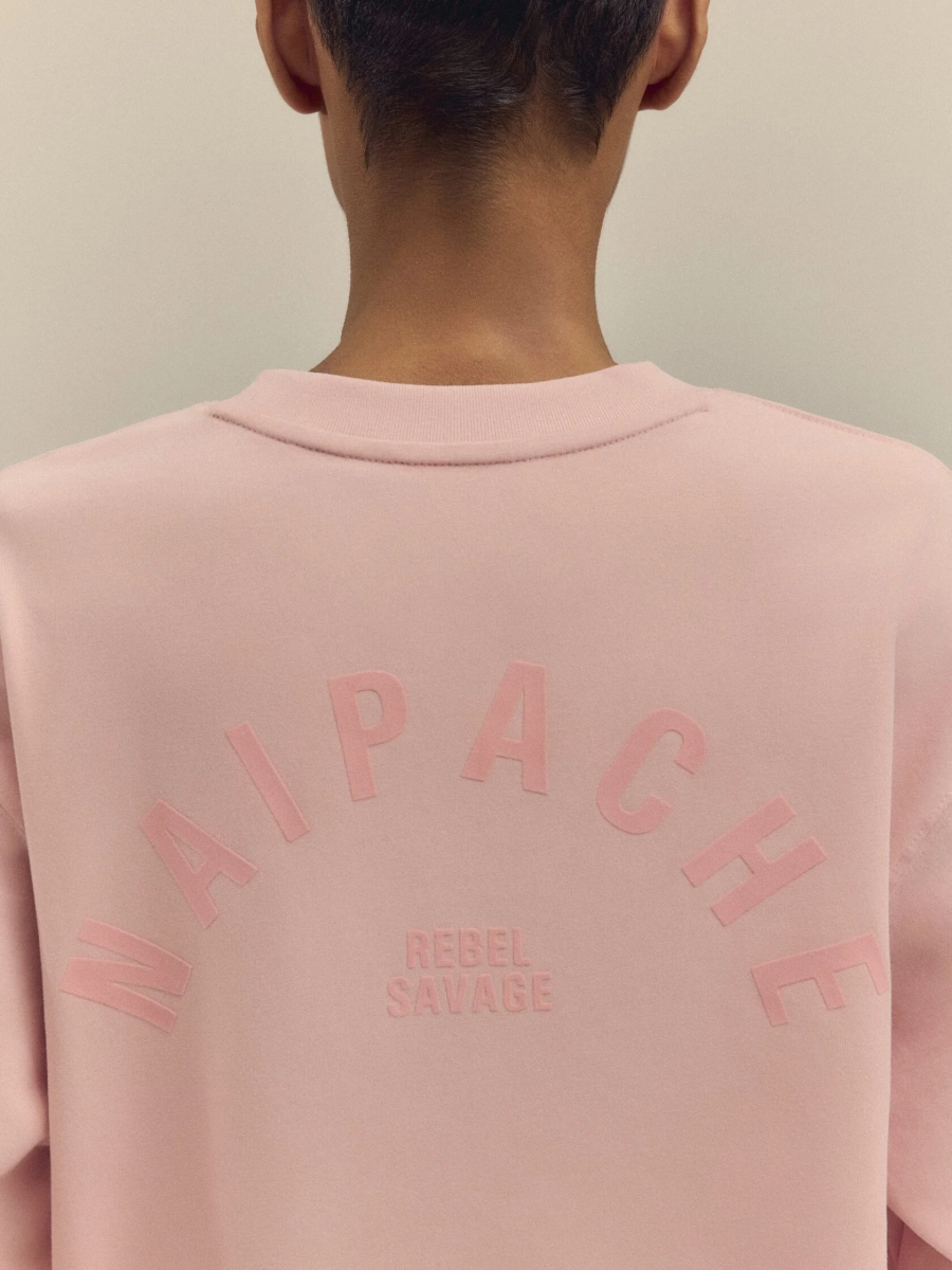 Лонгслив Heavyweight Longsleeve NAIPACHE, цвет: розовый,  купить онлайн