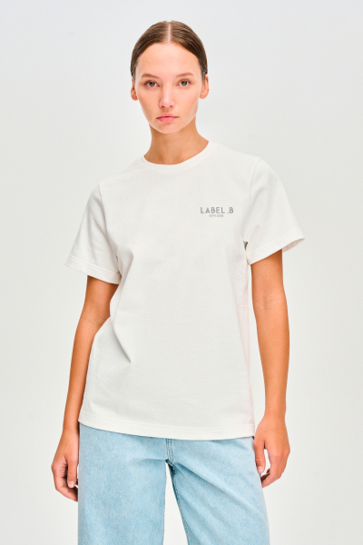 Футболка regular-fit WARM WHITE Label .B, цвет: WARM WHITE, Tp.04.3.0136.0225WH купить онлайн