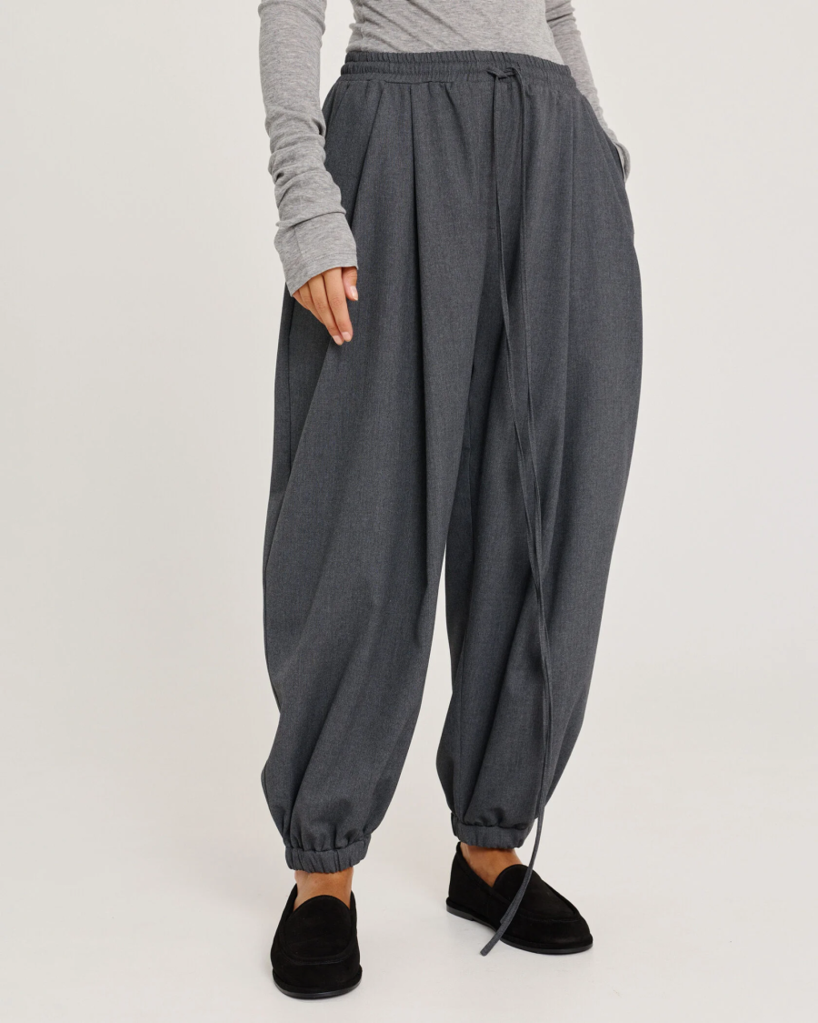 Брюки-шаровары из шерсти GRAY