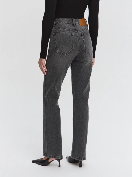 Джинсы прямые ANNA PEKUN, цвет: серый,  купить онлайн