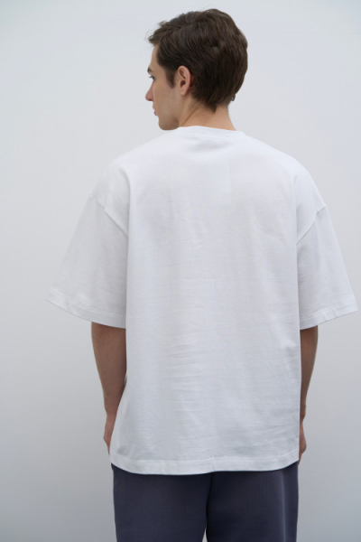 Футболка из хлопка OverSize BUCHNER, цвет: белый,  купить онлайн