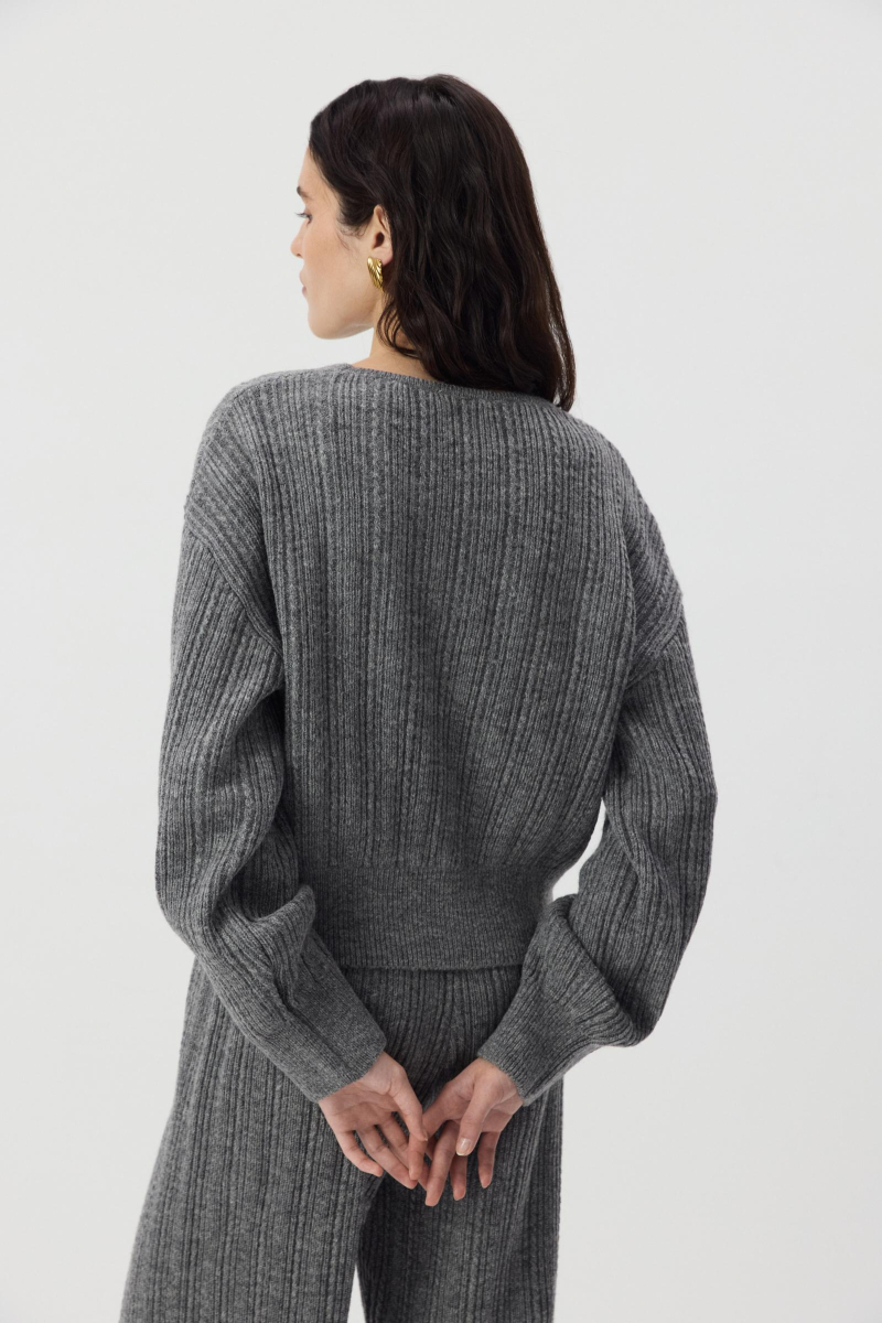 Джемпер с шерстью альпаки Charmstore, цвет: серый, 303-477108-884 купить онлайн