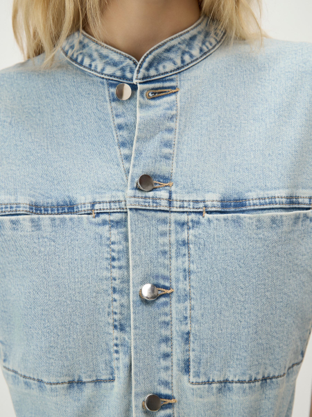Платье из денима Conso, цвет: голубой, PD 260412 - голубой купить онлайн