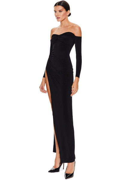 Платье с открытыми плечами SODAMODA, цвет: Чёрный, 18260 купить онлайн