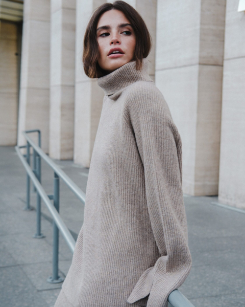 Свитер Polly со стойкой oversize
