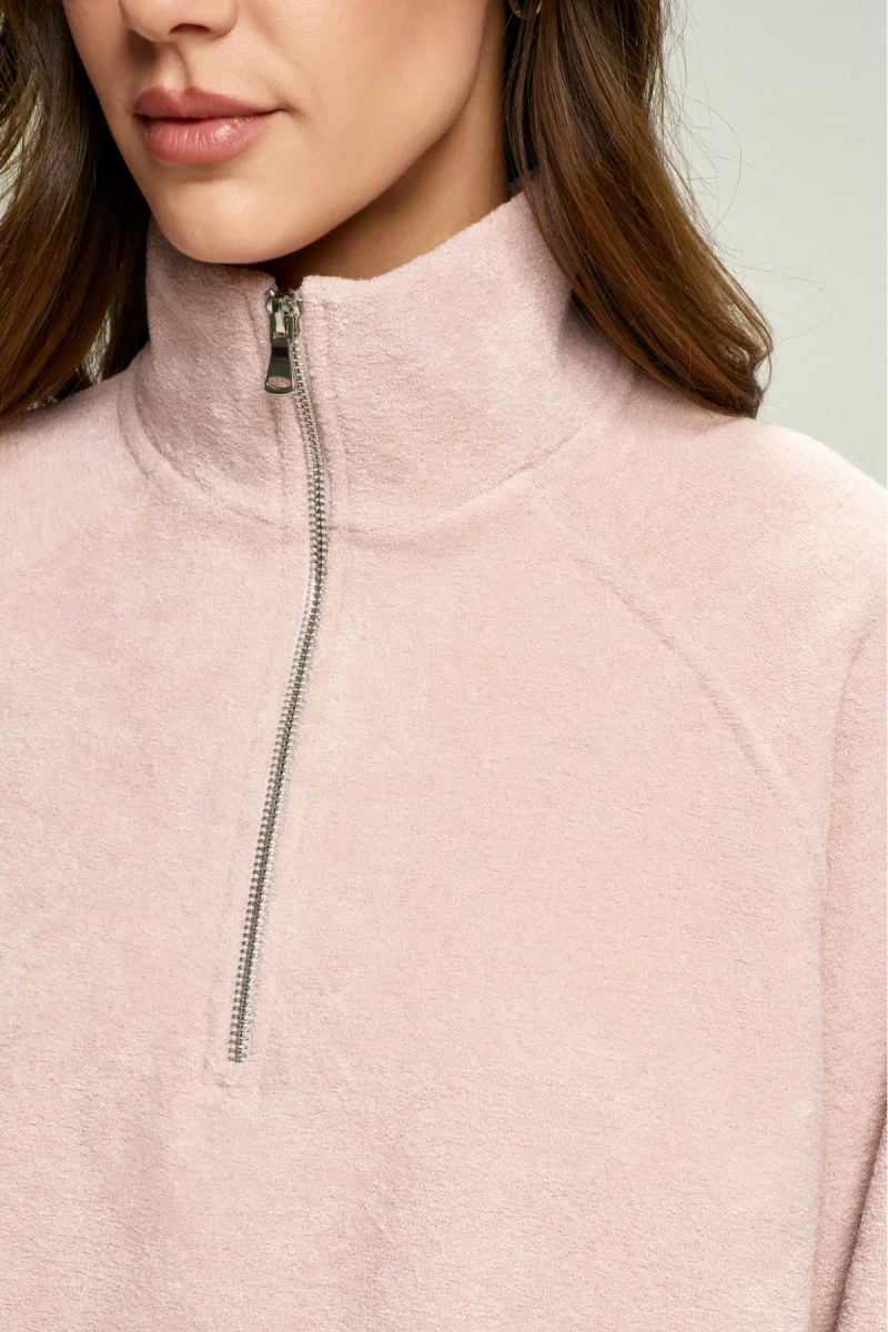 Анорак из плюша с начесом Pink Erist store, цвет: розовый, НФ-00002859 купить онлайн