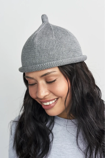 Шапка желудь из хлопка Erist store, цвет: серый НФ-00003338 купить онлайн