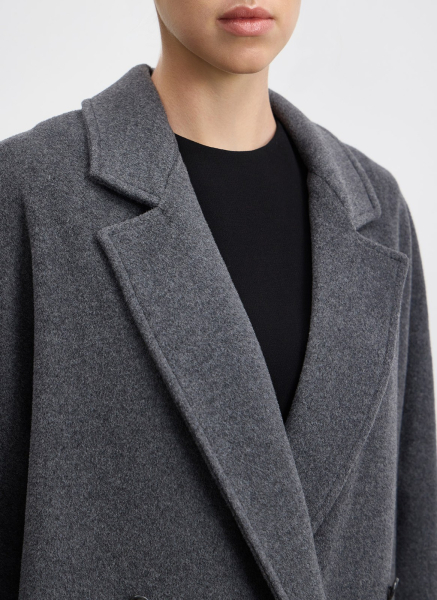Пальто двубортное из шерсти и кашемира ALL WE NEED, цвет: серый, 2602W5112-03 купить онлайн