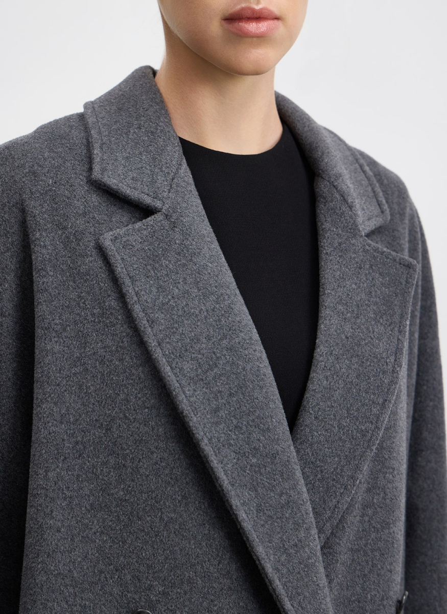 Пальто двубортное из шерсти и кашемира ALL WE NEED, цвет: серый, 2602W5112-03 купить онлайн