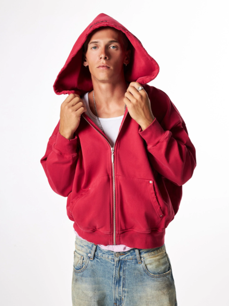 Худи Vintage waves zip hoodie U