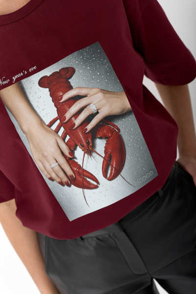 Футболка оверсайз с принтом