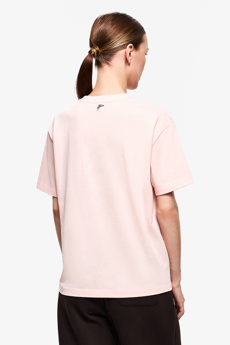 Хлопковая футболка DREAMS BY ALENA AKHMADULLINA, цвет: розовый, 225103120404248/410000 купить онлайн