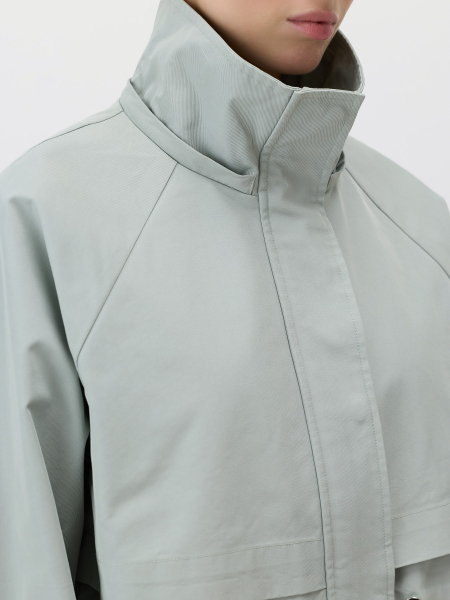 Плащ на кулиске с капюшоном Conso, цвет: ментоловый, SL 260119 - ментоловый купить онлайн