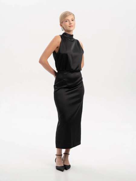 Платье с открытой спиной TRES, цвет: Черный, НФ-00002591 купить онлайн