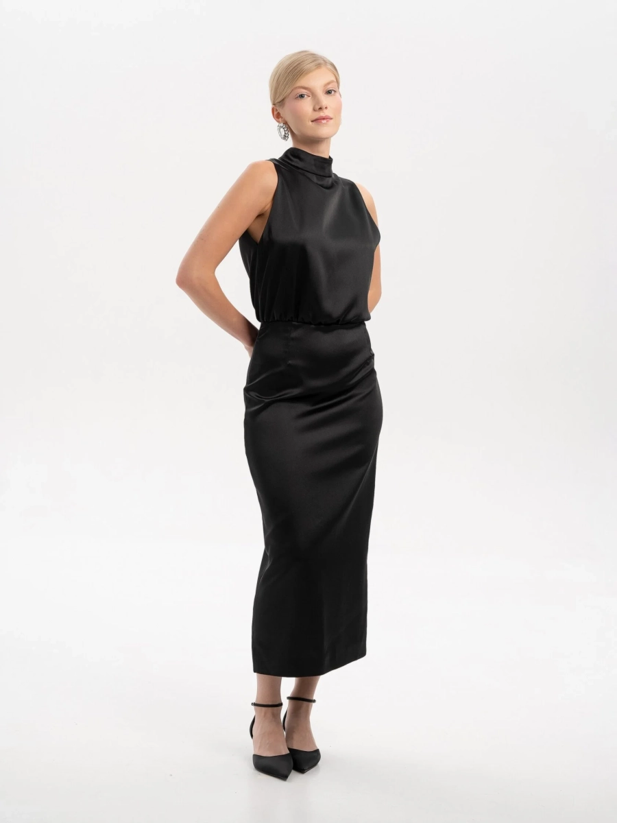 Платье с открытой спиной TRES, цвет: Черный, НФ-00002591 купить онлайн