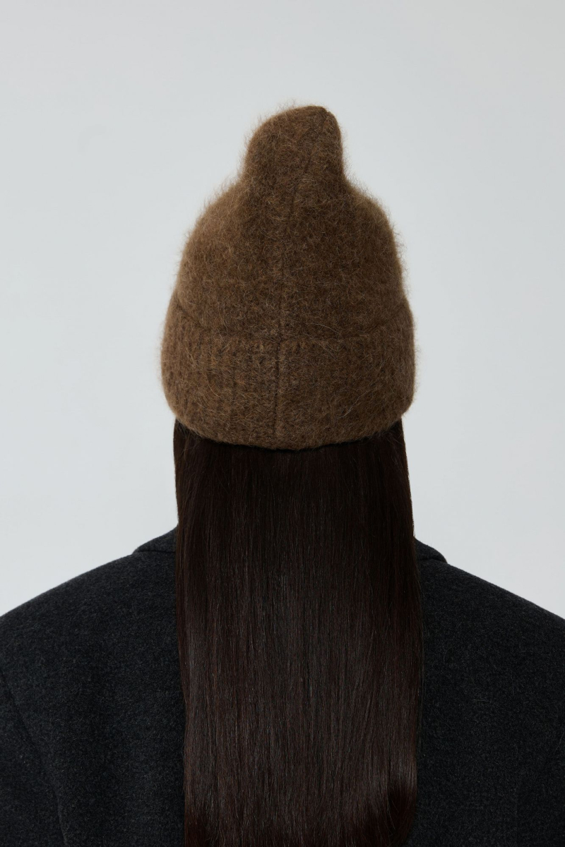 Шапка из альпаки AROUND, цвет: коричневый 1112_17A02 купить онлайн