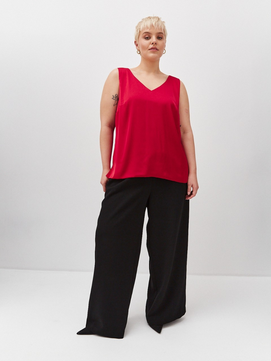 Топ двухслойный на широких бретелях