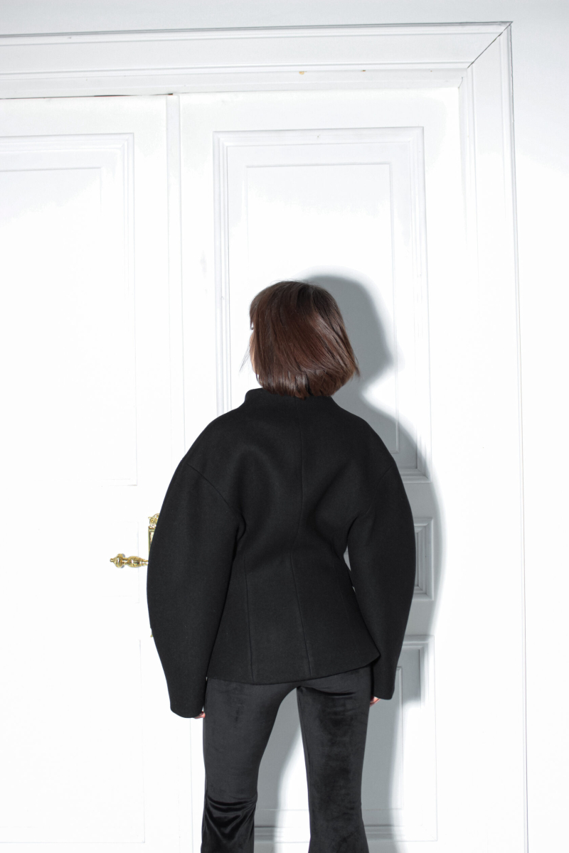 Пальто-пиджак приталенное GARCHIT, цвет: Черный, GARPaltPrBl купить онлайн