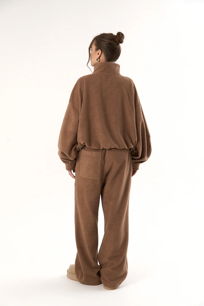 Брюки curly барашек ELASTIC, цвет: шоколад,  со скидкой купить онлайн
