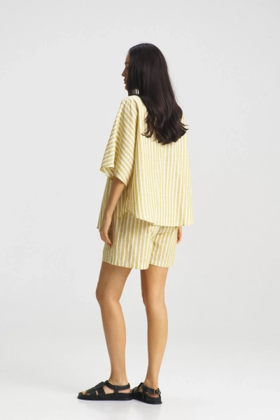 Костюм с шортами в полоску Yellow Erist store, цвет: Желтый, НФ-00001850 купить онлайн
