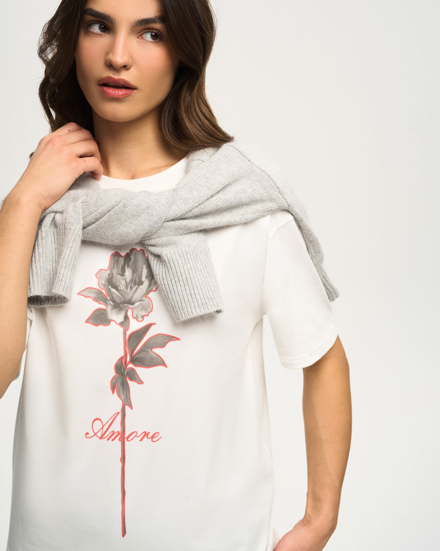 Футболка To be Blossom, цвет: WHITE, 131418 купить онлайн