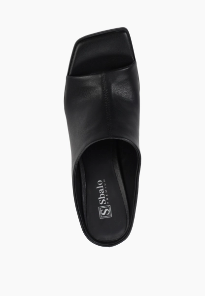 Мюли из натуральной кожи SBALO, цвет: Черный STR17 купить онлайн