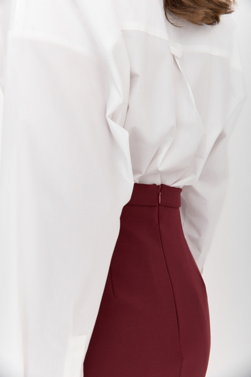 Рубашка оверсайз из хлопка Ricoco, цвет: молочный, 7000/1 купить онлайн