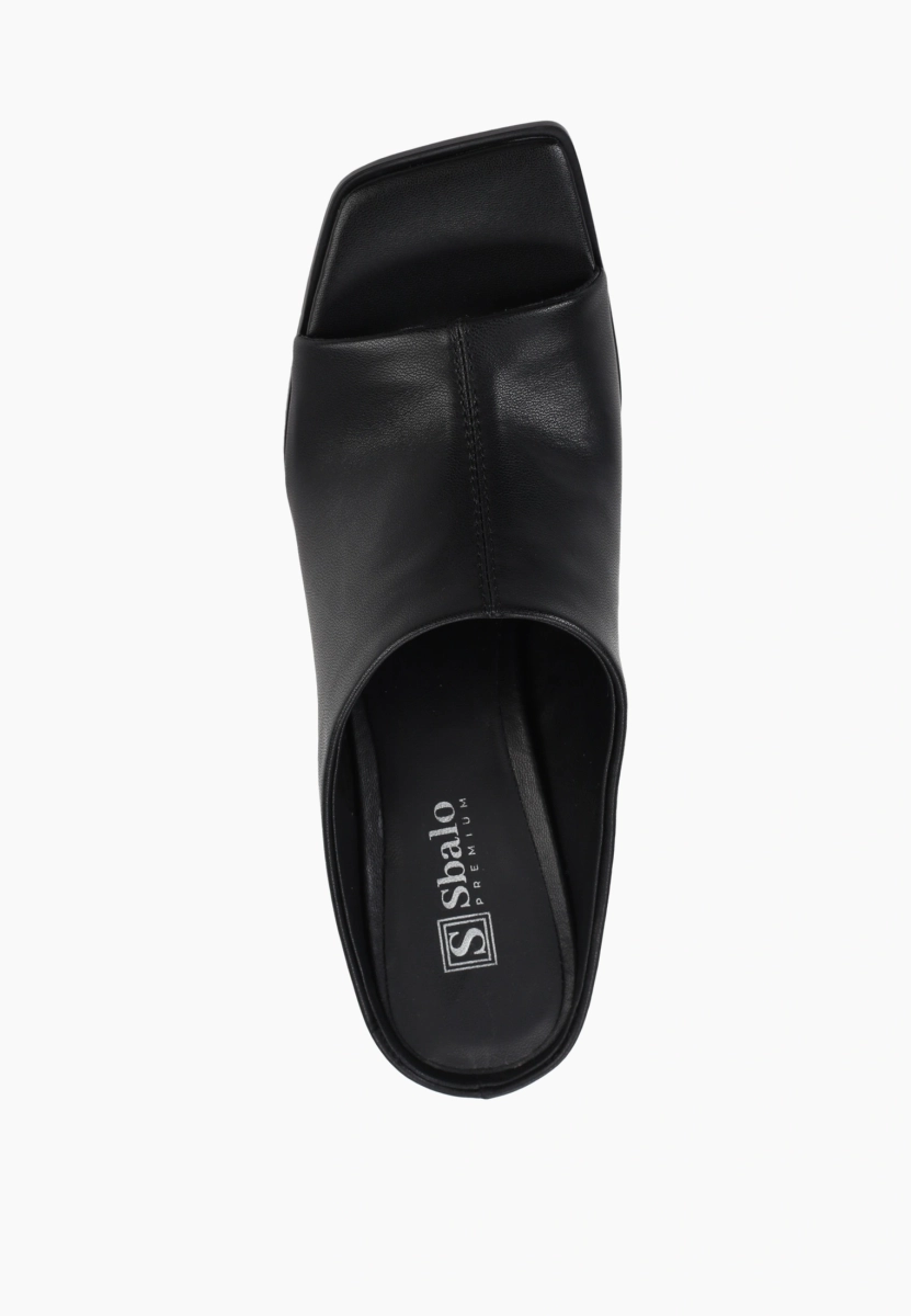 Мюли из натуральной кожи SBALO, цвет: Черный STR17 купить онлайн