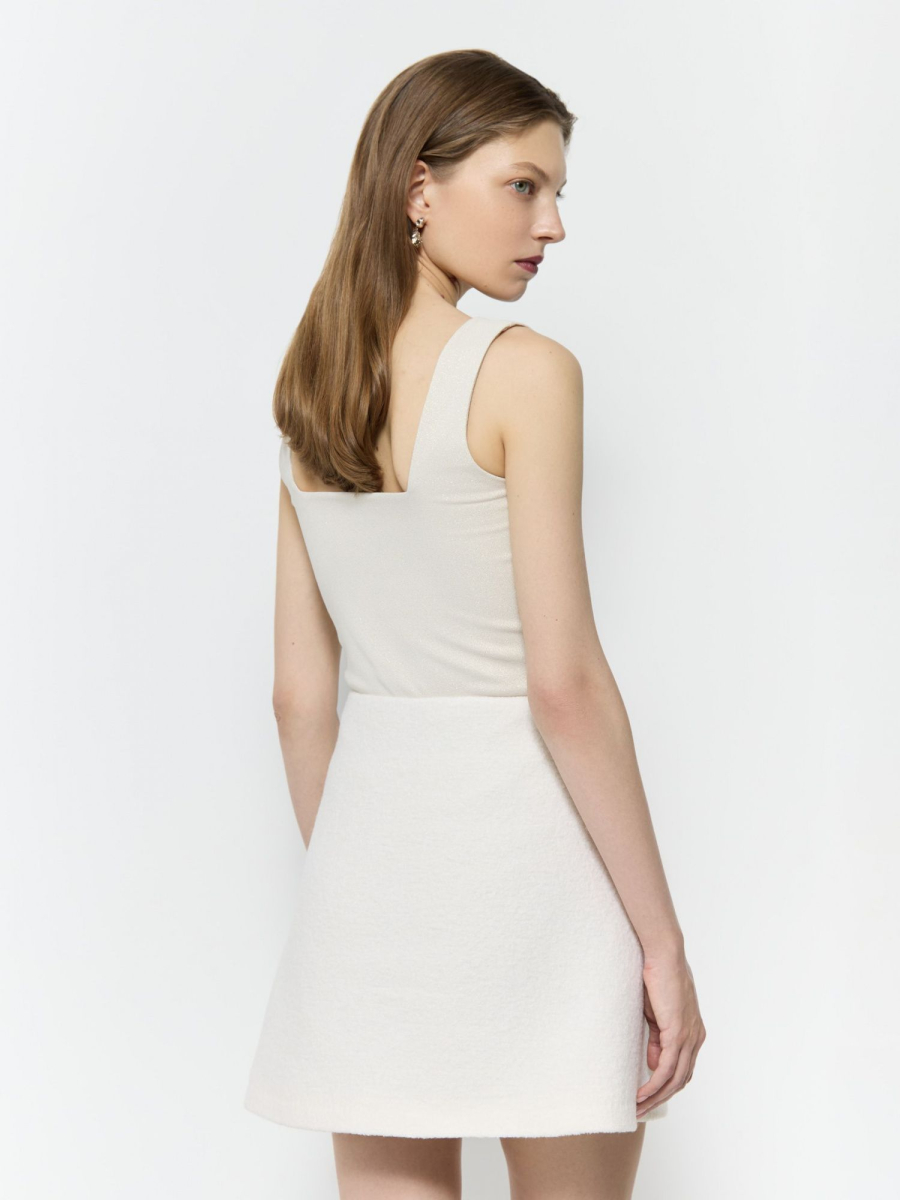 Юбка мини из букле AROUND, цвет: молочный, 2725_14VW01 купить онлайн