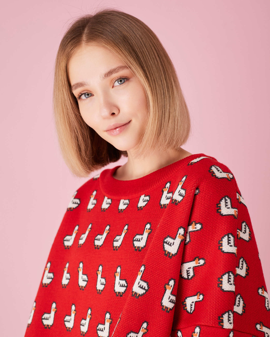 Свитер Гадкий утенок TABOO, цвет: красный, СvOdiznas купить онлайн